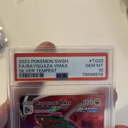 Pokemon TCG Rayquaza VMAX Silver Tempest TG20/TG30 PSA 10 Gem Mint - Image 3