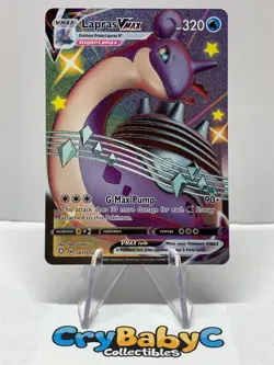 Pokemon Lapras VMAX SV111/SV122 Shining Fates Shiny Vault SHINY HOLO RARE - Image 1