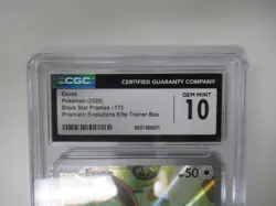 2025 Pokemon Prismatic Evolutions Black Star Promos Eevee #173 CGC 10 - Image 2