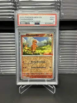PSA 9 Pokemon 2023 Scarlet & Violet 151 Charmander GameStop Promo 004/165 *Mint* - Image 1