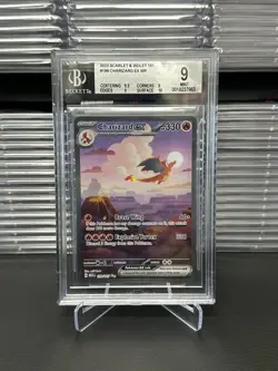 BGS 9 Pokemon 2023 Scarlet & Violet 151 Charizard ex SIR 199/165 *Mint* - Image 1