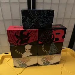 Pokemon TCG Accessories Lot ETB Box, Sleeves, Tins, Dice, Damage Counters, Misc. - Image 3