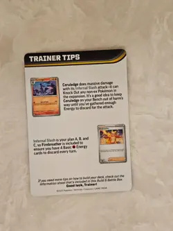 Phantasmal Flames Trainer Tip Card Mega Charizard X - Image 2