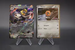 Melmetal ex 105/142 + Meltan 102/142 Stellar Crown Stamped Promo Card NM Pokemon - Image 1