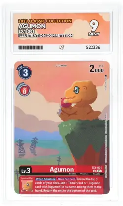 Agumon - EX1-001 Illustration Competition - ACE Grade 9 - Digimon Card Game - Image 3