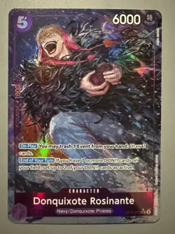 ONE PIECE CARD GAME DONQUIXOTE ROSINANTE OP10-072 P-SR AA (ENGLISH VERSION) - Image 1