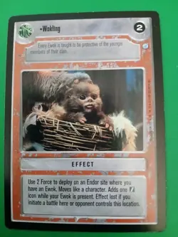 Star Wars CCG Wokling Endor Decipher Rare Card Light Play Condition - Image 1