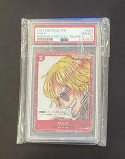 PSA 10 GEM MINT Sanji ST01-004 C Film Red Final Set ONE PIECE Japanese Card - Image 1