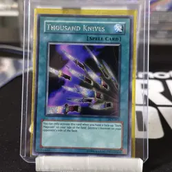 Yu-Gi-Oh! Thousand Knives Secret Rare Spell Card PCY-003 - Image 1