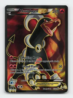 Houndoom EX (Full Art) 153/162 Ultra Rare XY - BREAKthrough Pokemon Card - Image 1
