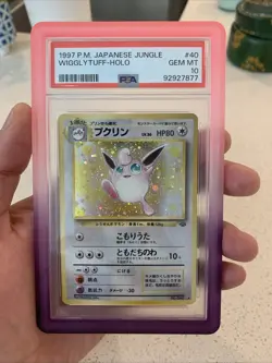 Pokemon Wigglytuff Holo Rare Card Japanese Jungle PSA 10. Low POP. Low Gem Rate - Image 1