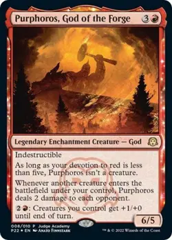 Purphoros, God of the Forge -Foil Light Play MTG Promos: Judge - Image 1