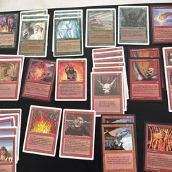 Lot Of MAGIC THE GATHERING MTG Cards Mix 2 Red Green Power Surge Anarchy - Image 4