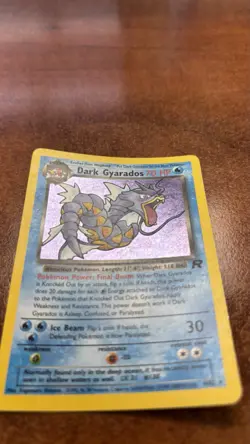 Pokemon TCG Dark Gyarados Holo Card 8/82 WOTC Team Rocket - Good Condition - Image 2