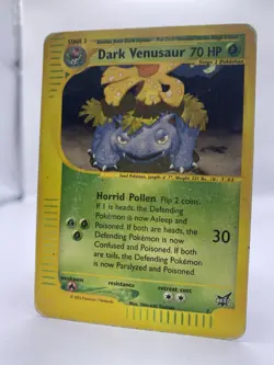 Pokemon TCG Dark Venusaur Best of Game 7/9 Regular PROMO CARD - Image 1