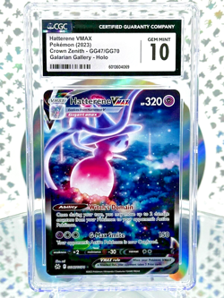 CGC 10 Hatterene VMAX GG47 Crown Zenith Secret Illustration Rare Pokemon Card - Image 1