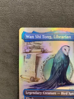 MTG Wan Shi Tong, Librarian Borderless Foil Near Mint Pack Fresh M0320 Avatar - Image 2