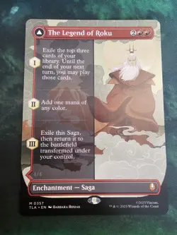Mint/Near-Mint, English - 1 x MTG The Legend of Roku - Borderless - Image 1