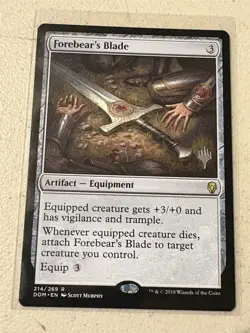mtg promo pack Forebear's Blade, Dominaria, unplayed - Image 1