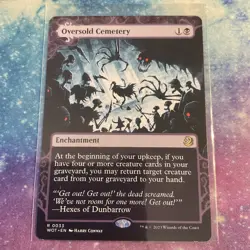 Oversold Cemetery (REGULAR) x1 - MTG Wilds of Eldraine: Enchanting Tales WOT #33 - Image 1
