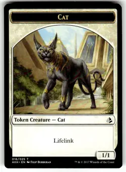 Cat Token - Amonkhet (AKH) - 16/25 - MTG - Image 1