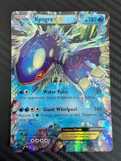 Pokemon TCG XY Primal Clash Ultra Rare Holo Kyogre EX 54/160 HEAVY DMG - Image 1