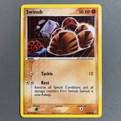 Swinub 79/109 EX Team Rocket Returns Regular Common Pokemon Card English LP-NM - Image 1