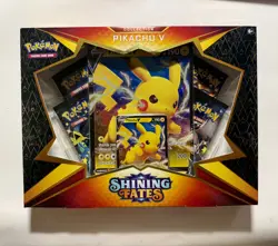 Pokemon TCG Shining Fates Pikachu V Collection Box Factory Sealed - Image 1