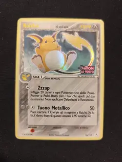 Carta Pokemon PSA RAICHU 15/110 PROMO STAMPED SET EX FANTASMI DI HOLON ITA Bgs V - Image 1