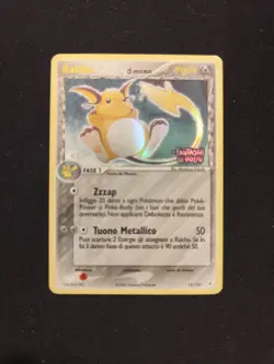 Carta Pokemon PSA RAICHU 15/110 PROMO STAMPED SET EX FANTASMI DI HOLON ITA Bgs V - Image 2