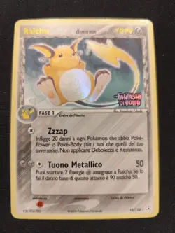 Carta Pokemon PSA RAICHU 15/110 PROMO STAMPED SET EX FANTASMI DI HOLON ITA Bgs V - Image 3