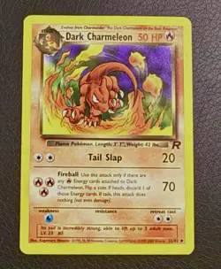 Pokemon Dark Charmeleon 32/82 Team Rocket Regular - LP - TCG - Vintage (WotC) - Image 1