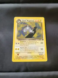 Dark Magneton 28/82 MP Team Rocket Regular Unlimited Rare Pokemon TCG 2000 - Image 1