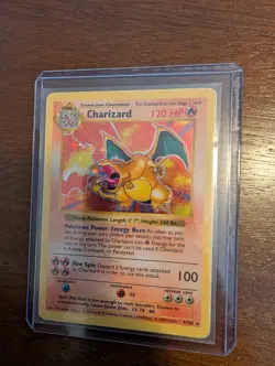 Pokemon Base Set SHADOWLESS Charizard Holo 4/102 Heavily Played (HP) - WOTC 1999 - Image 2