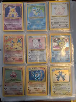 Pokemon Base Set NEAR COMPLETE (100/102) - Charizard, Blastoise, Venusaur- MP/HP - Image 1