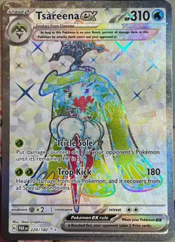 Tsareena ex Full Art Ultra Rare - 220/182 - Paradox Rift Pokemon 2023 - Image 1