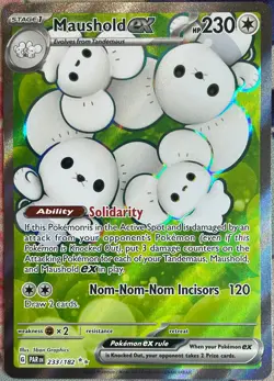 Maushold ex Full Art Ultra Rare - 233/182 - Paradox Rift Pokemon 2023 - Image 1