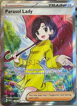 Parasol Lady Full Art Ultra Rare - 238/182 - Paradox Rift Pokemon 2023 - Image 1