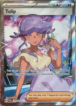 Tulip Full Art Ultra Rare - 244/182 - Paradox Rift Pokemon 2023 - Image 1