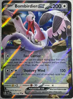 Bombirdier ex Double Rare - 156/182 - Paradox Rift Pokemon 2023 - Image 1