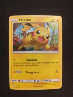 Carta Pokemon PSA PIKACHU PROMO SM76 HOLO RARO SET LEGGENDE IRIDESCENTI ITA 2017 - Image 2