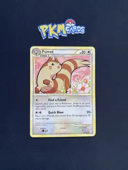 Pokemon TCG Furret Heartgold & Soulsilver 21/123 Regular MP. - Image 1