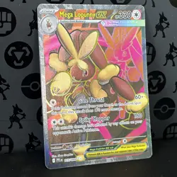 Mega Lopunny ex 115/094 UR Pokemon Phantasmal Flames Ultra Rare Full Art Holo NM - Image 2