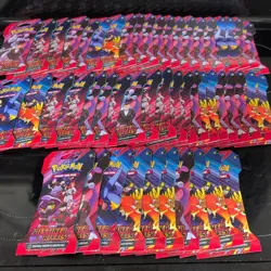 Pokemon TCG Destined Rivals Sleeved Booster Packs Lot Of 50 - Image 1