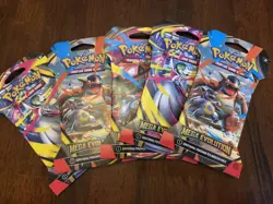 Pokemon TCG Mega Evolution Sleeved Booster Packs 5-SEALED PACKS- BRAND NEW - Image 1