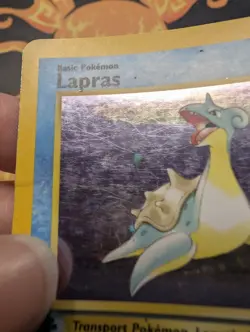 Pokemon TCG Lapras Holo Rare 1st Edition Fossil WOTC 10/62 MP - Image 4