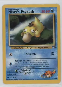 Misty's Psyduck Pokemon Gym Heroes #54 2000 - Image 1
