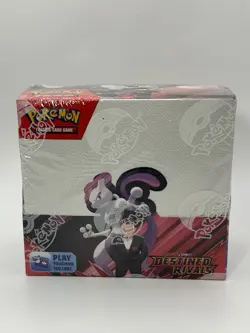 Pokemon TCG Destined Rivals Booster Box Sealed NM Box! With Plastic Protector - Image 1