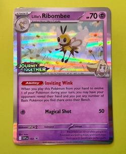 Pokemon Lillie’s Ribombee (SVP183) Journey Together Promo. - Image 1