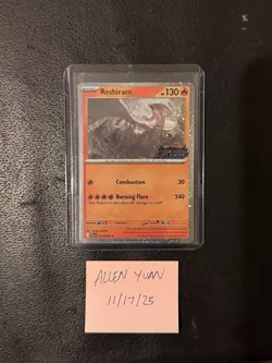 Pokemon Phantasmal Flames Reshiram 017/094 Barnes & Noble Promo Stamped Sealed - Image 1
